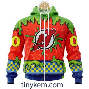 New Jersey Devils Nickelodeon Customized Hoodie Tshirt Sweatshirt2B2 sDZQb