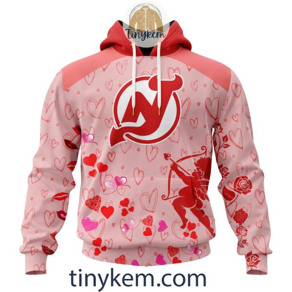 New Jersey Devils Valentine Customized Hoodie, Tshirt, Sweatshirt