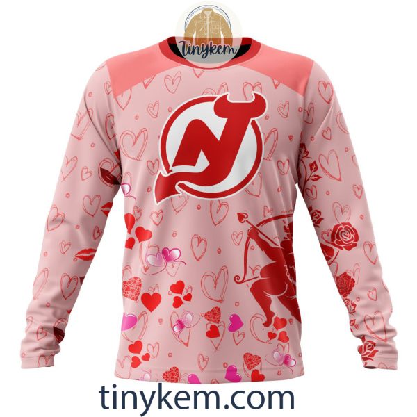 New Jersey Devils Valentine Customized Hoodie, Tshirt, Sweatshirt