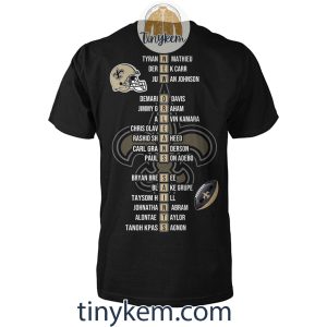 New Orleans Saints NFC South Champions 2023 Shirt Two Sides Printed2B3 qU0ll