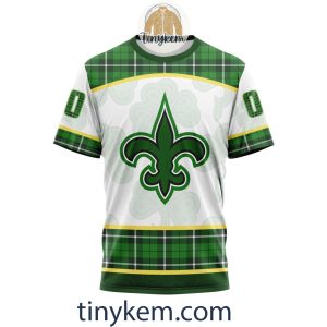 New Orleans Saints Shamrock Customized Hoodie2C Tshirt Gift For St Patrick Day 20242B6 1KQDC