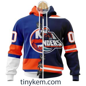 New York Islanders Home Mix Reverse Retro Jersey Customized Hoodie Tshirt Sweatshirt2B2 foILs