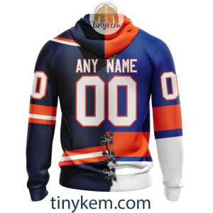 New York Islanders Home Mix Reverse Retro Jersey Customized Hoodie Tshirt Sweatshirt2B3 WZlD0