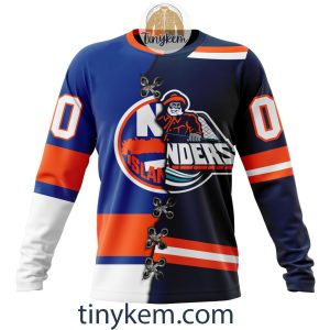 New York Islanders Home Mix Reverse Retro Jersey Customized Hoodie Tshirt Sweatshirt2B4 HxYfi