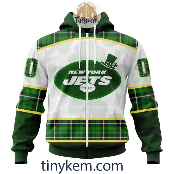 New York Jets Shamrock Customized Hoodie, Tshirt: Gift For St Patrick Day 2024