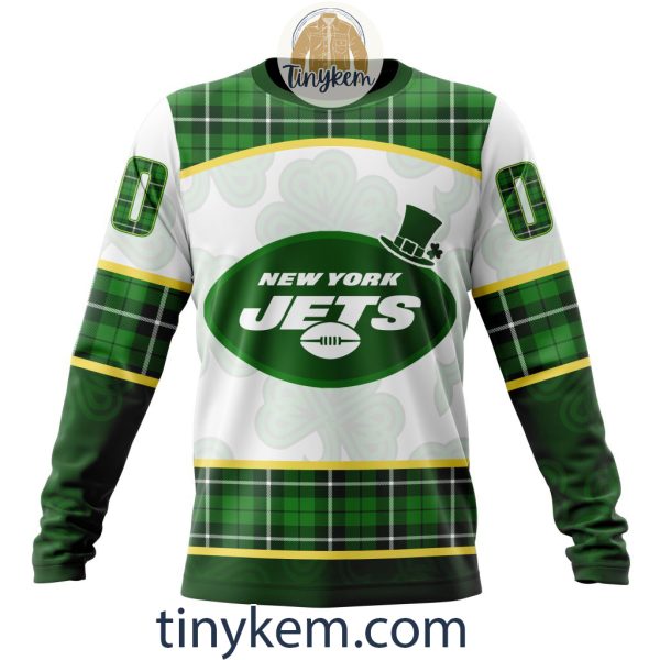 New York Jets Shamrock Customized Hoodie, Tshirt: Gift For St Patrick Day 2024