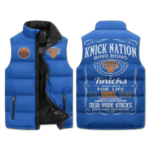 New York Knicks Puffer Sleeveless Jacket: Knick Nation
