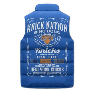 New York Knicks Puffer Sleeveless Jacket Knick Nation2B3 Tcdwh