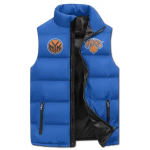 New York Knicks Puffer Sleeveless Jacket Knick Nation2B4 XIEwI
