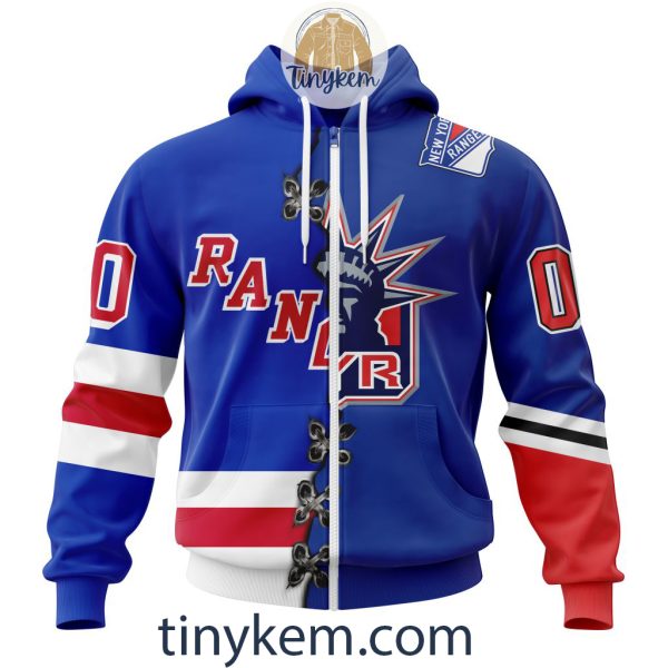 New York Rangers Home Mix Reverse Retro Jersey Customized Hoodie, Tshirt, Sweatshirt