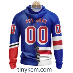 New York Rangers Home Mix Reverse Retro Jersey Customized Hoodie Tshirt Sweatshirt2B3 ChFP6