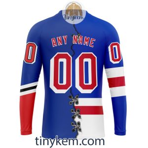 New York Rangers Home Mix Reverse Retro Jersey Customized Hoodie Tshirt Sweatshirt2B5 WiUTl