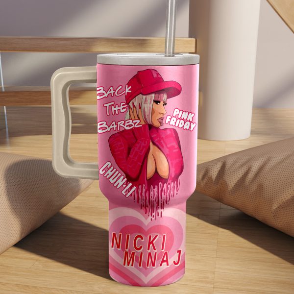 Nicki Minaj 40 Oz Tumbler: Back The Barbz