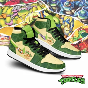 Ninja Turtle Pizza Time Air Jordan 1 High Top Shoes