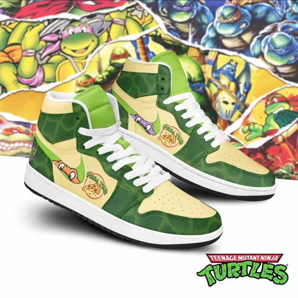 Ninja Turtle Pizza Time Air Jordan 1 High Top Shoes