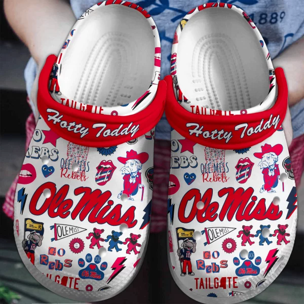 Ole Miss Rebels Clogs Crocs: Hotty Toddy