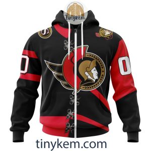 Ottawa Senators Home Mix Reverse Retro Jersey Customized Hoodie Tshirt Sweatshirt2B2 z7ZD9