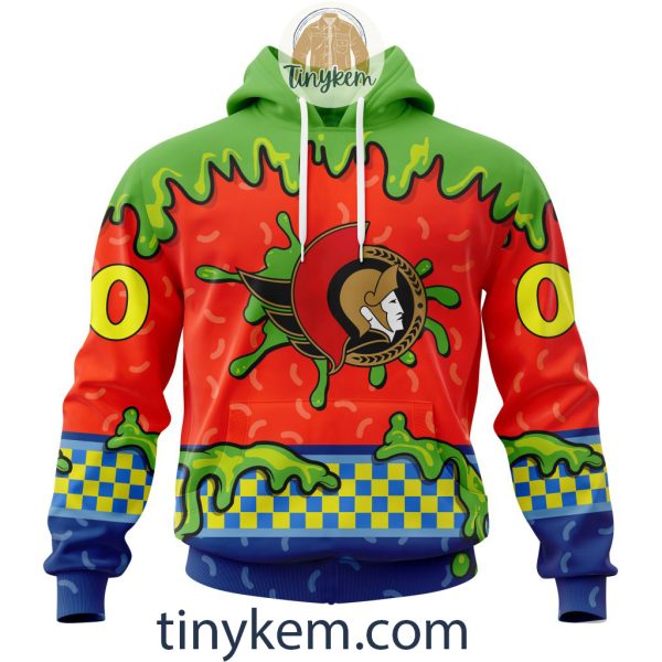 Ottawa Senators Nickelodeon Customized Hoodie, Tshirt, Sweatshirt