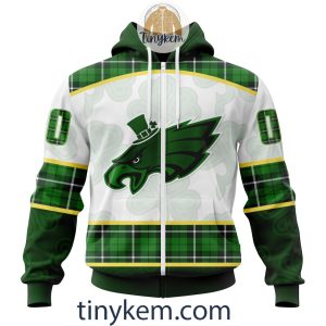 Philadelphia Eagles Shamrock Customized Hoodie, Tshirt: Gift For St Patrick Day 2024