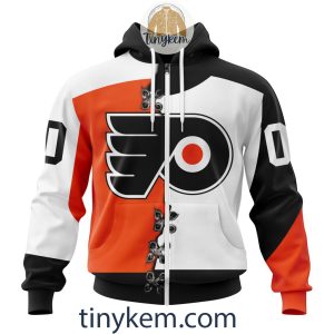 Philadelphia Flyers Home Mix Reverse Retro Jersey Customized Hoodie Tshirt Sweatshirt2B2 b4Yqs