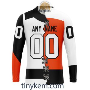 Philadelphia Flyers Home Mix Reverse Retro Jersey Customized Hoodie Tshirt Sweatshirt2B5 YWGoZ