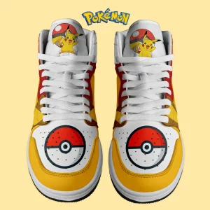 Pikachu Customized Air Jordan 1 High Top Shoes2B2 IkOZT