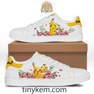 Pikachu Customized Leather Skate Shoes