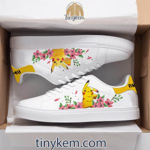 Pikachu Customized Leather Skate Shoes2B2 a2Fp7