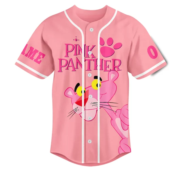 Pink Panther Customized Baseball Jersey: Just Relax And Think