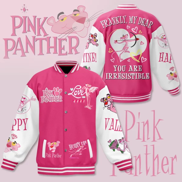 Pink Panther Valentine Baseball Jacket