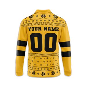 Pittsburgh Steelers Customized Long Sleeve Polo Shirt2B3 pVQ1i