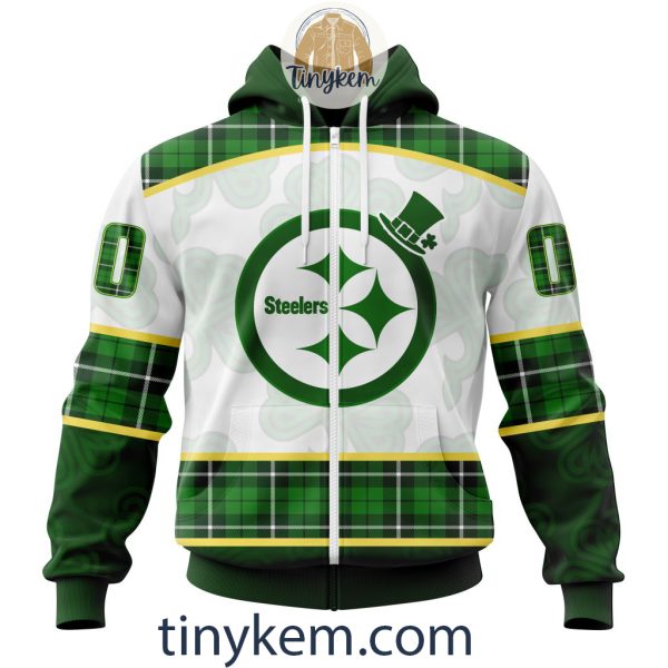 Pittsburgh Steelers Shamrock Customized Hoodie, Tshirt: Gift For St Patrick Day 2024