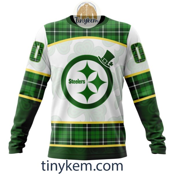 Pittsburgh Steelers Shamrock Customized Hoodie, Tshirt: Gift For St Patrick Day 2024