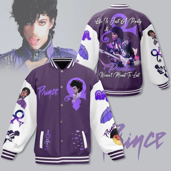 Prince Baseball Jacket: Life Is Just A Party