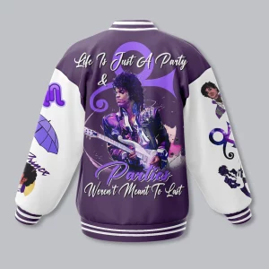 Prince Baseball Jacket Life Is Just A Party2B3 mvANx