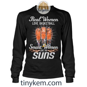 Real Women Love Basketball Smart Women Love The Phoenix Suns Tshirt2B4 MPNyK