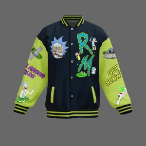 Rick And Morty Baseball Jacket Get Schwify2B2 f195P