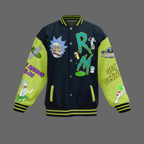 Rick And Morty Baseball Jacket: Get Schwify