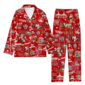 SF 49ers Icons Bundle Pajamas Red And White Set2B3 7Xuag