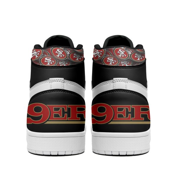 San Francisco 49ers Air Jordan 1 High Top Shoes