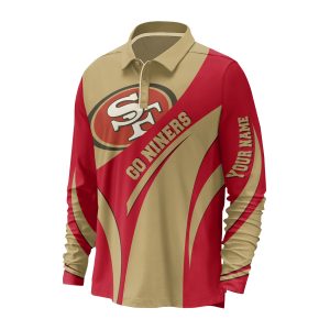 San Francisco 49ers Long Sleeve Polo Shirt: Faithful to The Bay