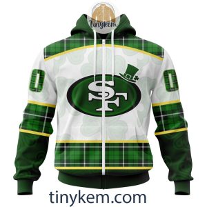 San Francisco 49ers Shamrock Customized Hoodie2C Tshirt Gift For St Patrick Day 20242B2 wQT7d