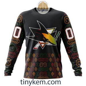 San Jose Sharks Black History Month Customized Hoodie Tshirt Sweatshirt2B4 fR9Oy