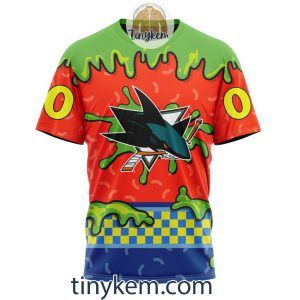 San Jose Sharks Nickelodeon Customized Hoodie Tshirt Sweatshirt2B6 Ehe0x