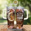 Snoopy Customized 40 Oz Tumbler: I Love You To The Moon and Back
