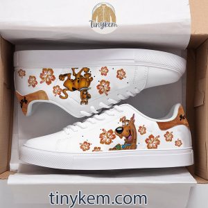 Scooby Doo Flower Customized Leather Skate Shoes2B2 R38ES