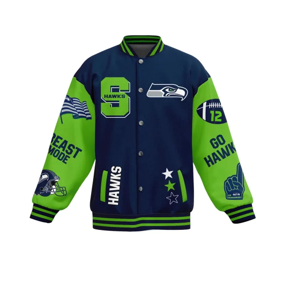 Seattle Seahawks Baseball Jacket: Bring On The 12