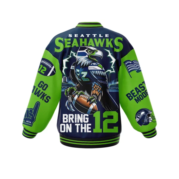 Seattle Seahawks Baseball Jacket: Bring On The 12