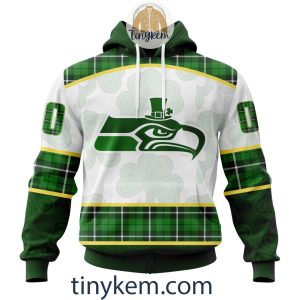 Seattle Seahawks Shamrock Customized Hoodie, Tshirt: Gift For St Patrick Day 2024