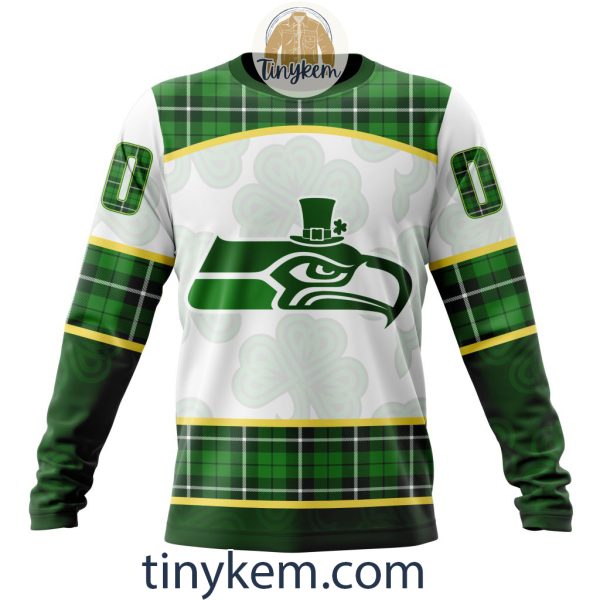 Seattle Seahawks Shamrock Customized Hoodie, Tshirt: Gift For St Patrick Day 2024